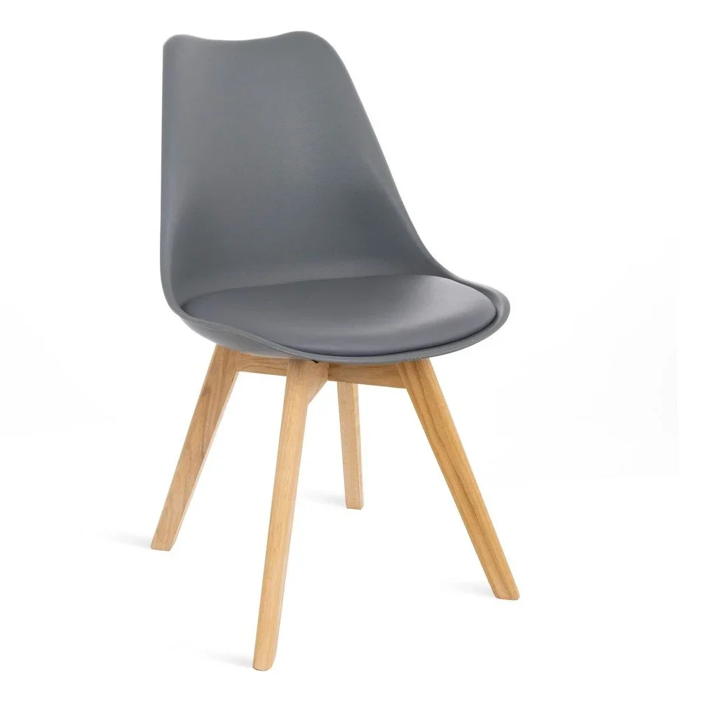 Sada 2 šedých židlí s bukovými nohami Bonami Essentials Retro v:1004274