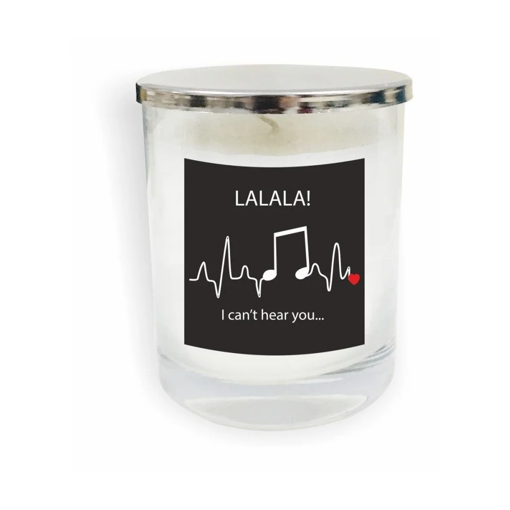 Bílá svíčka North Carolina Scandinavian Home Decors Motto Glass Candle V12 v:1193438