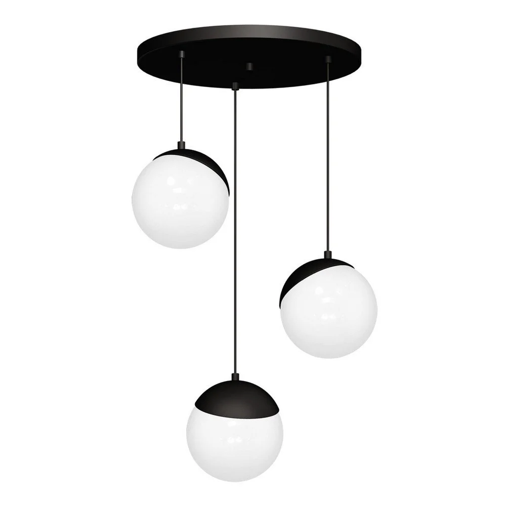 Černé závěsné svítidlo Sphere Tres v:1254142