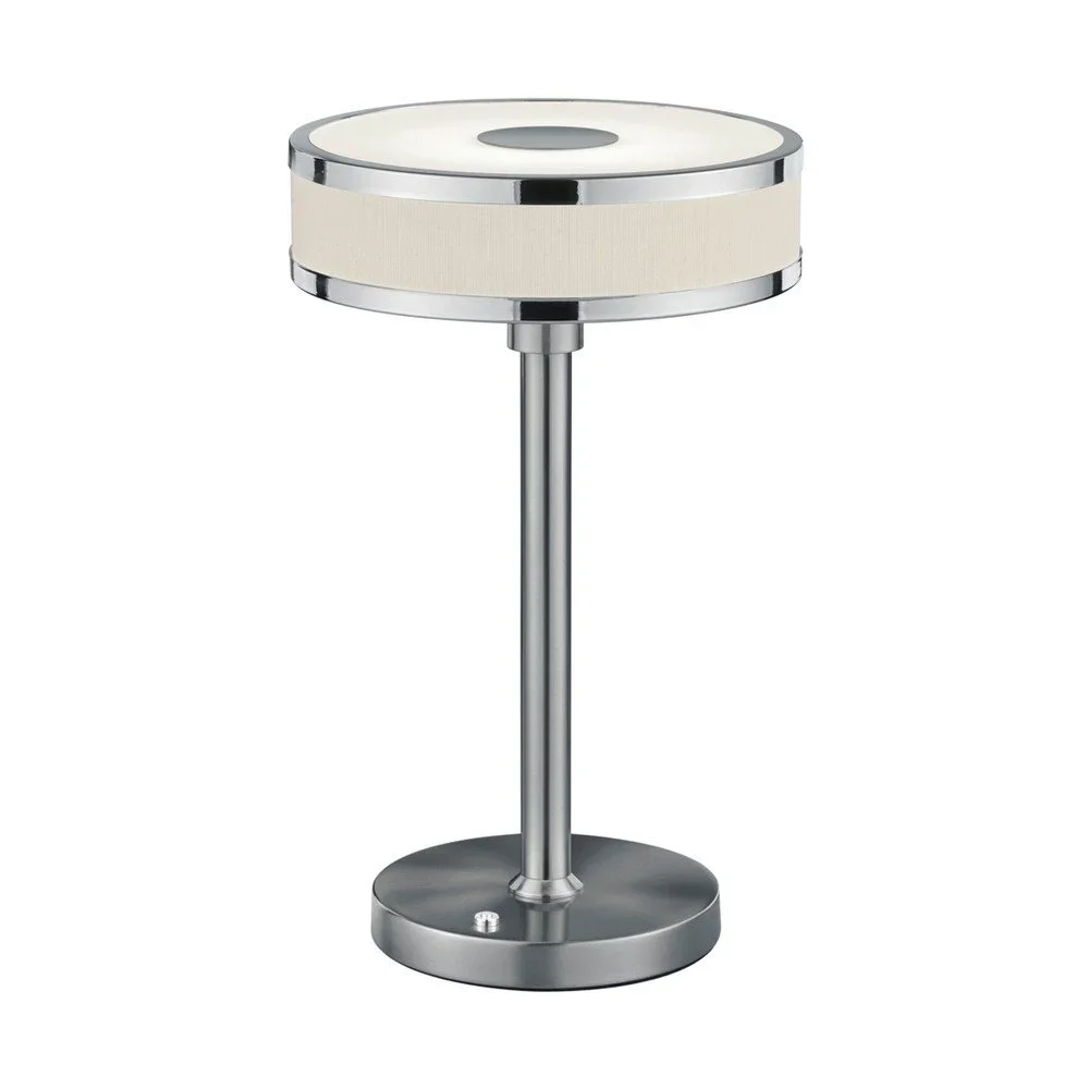 Stolní LED lampa ve stříbrné barvě Trio Agento, výška 32 cm v:1298212