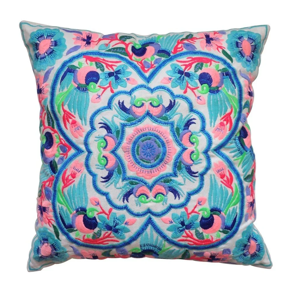 Modro-růžový polštář Bombay Duck Acapulco Coral, 40 x 40 cm v:776630
