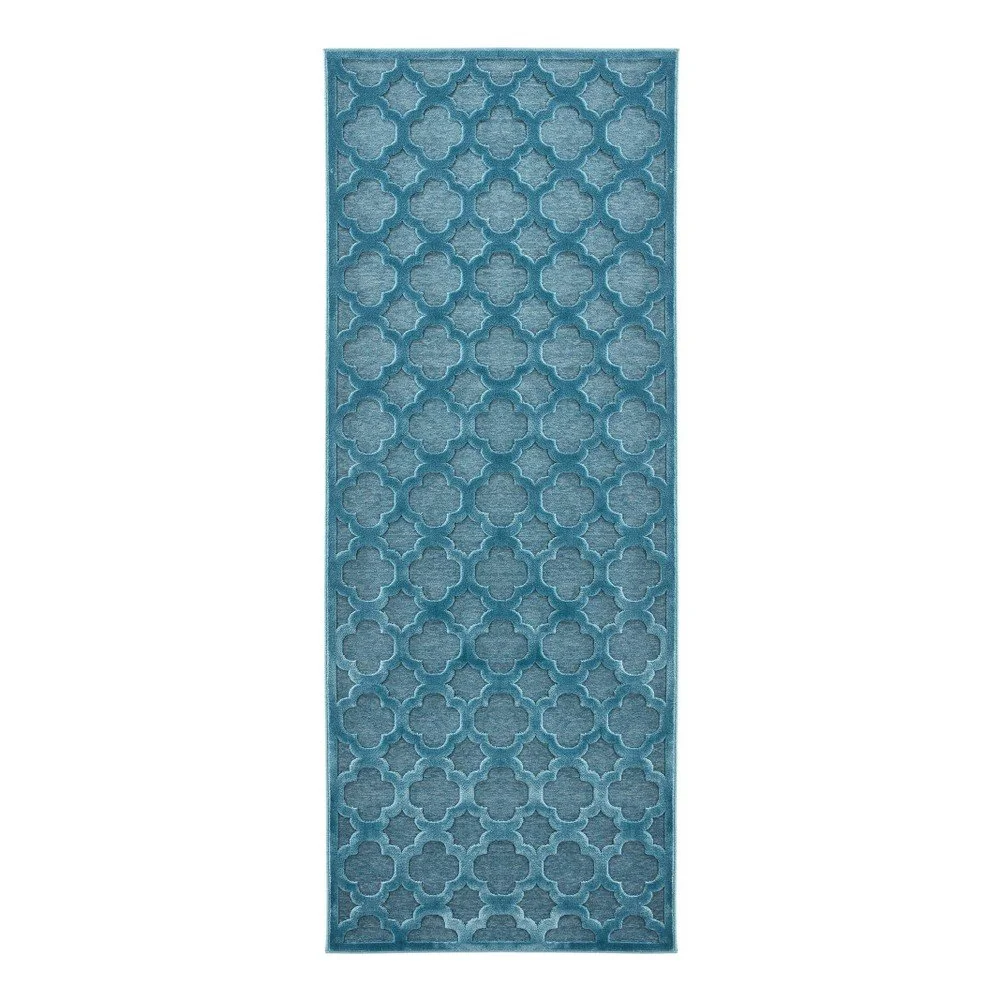 Modrý běhoun z viskózy Mint Rugs Bryon, 80 x 250 cm v:1242388