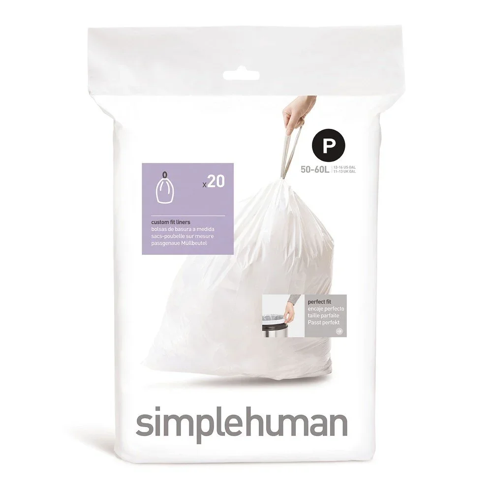 Stahovací pytle na odpadky v sadě 20 ks 60 l P – simplehuman v:1727770