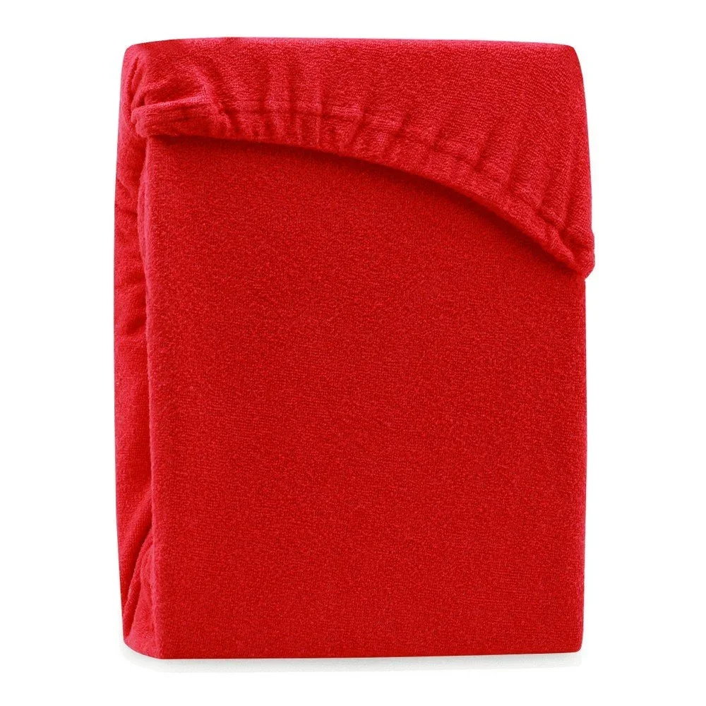 Červené elastické prostěradlo na dvoulůžko AmeliaHome Ruby Siesta, 220/240 x 220 cm v:1309552