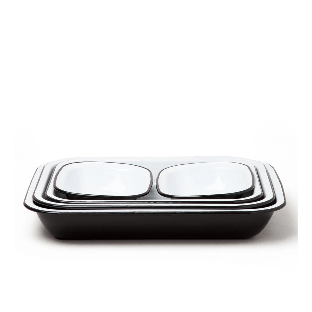 Sada 5 černých smaltovaných pekáčů Falcon Enamelware v:889258