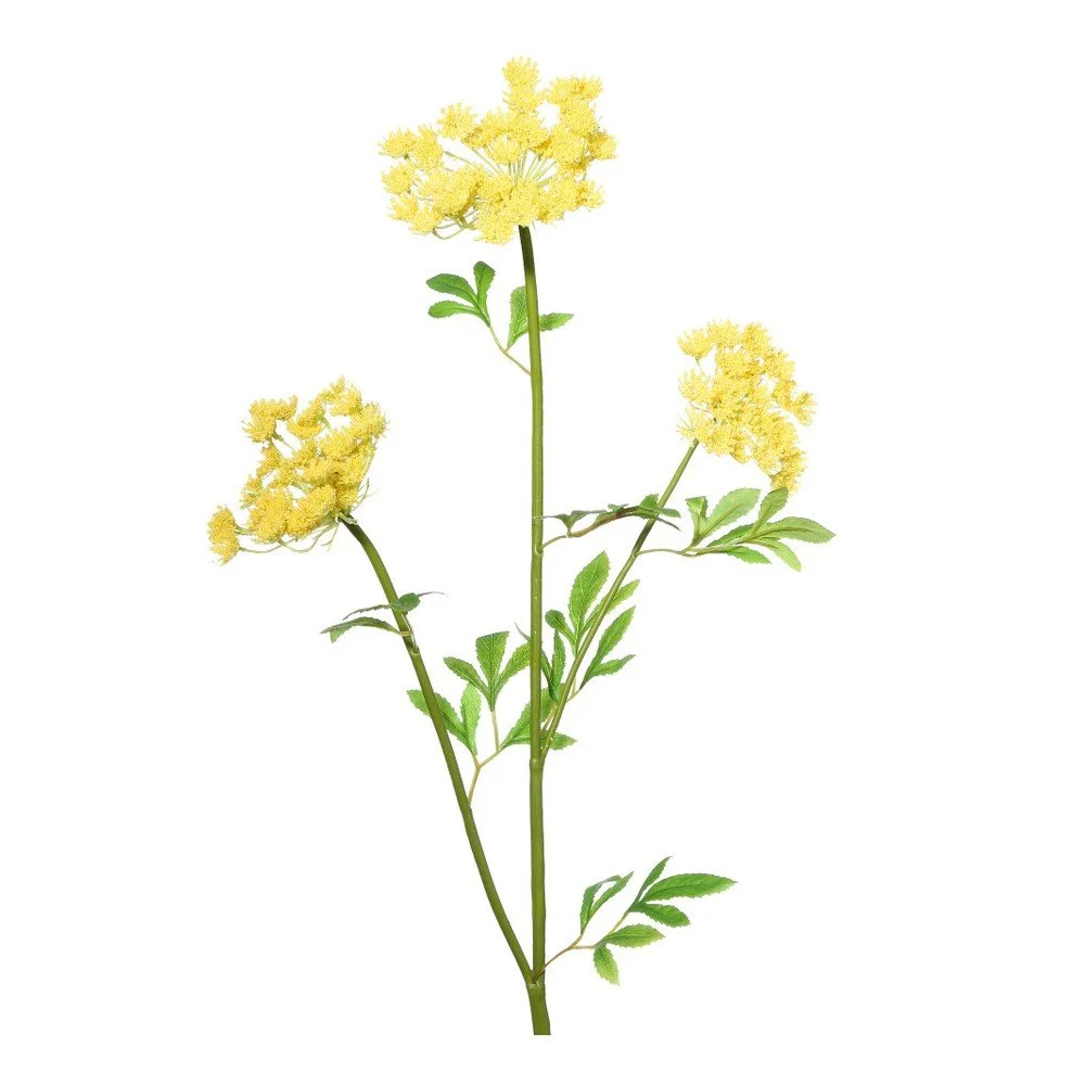 Umělá květina se žlutými květy Ixia Lace, výška 97 cm v:853186