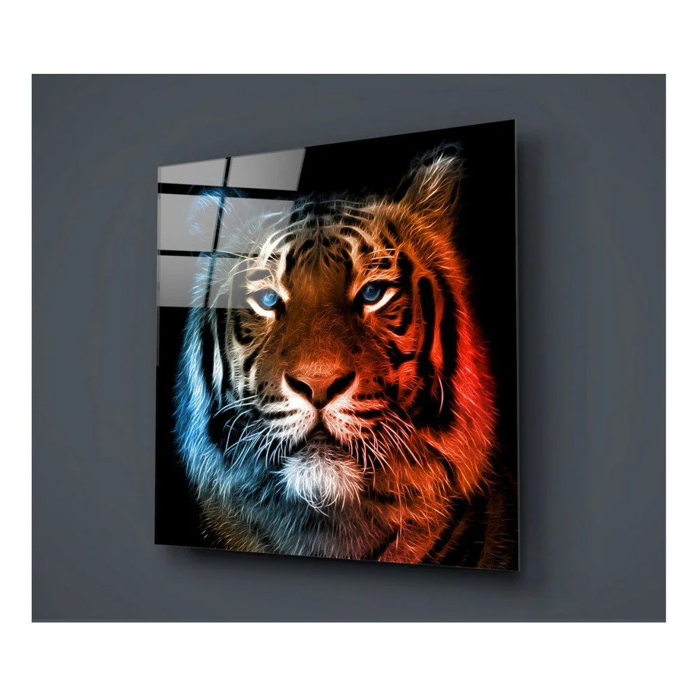 Skleněný obraz Insigne Lion Colorful, 40 x 40 cm v:1210222