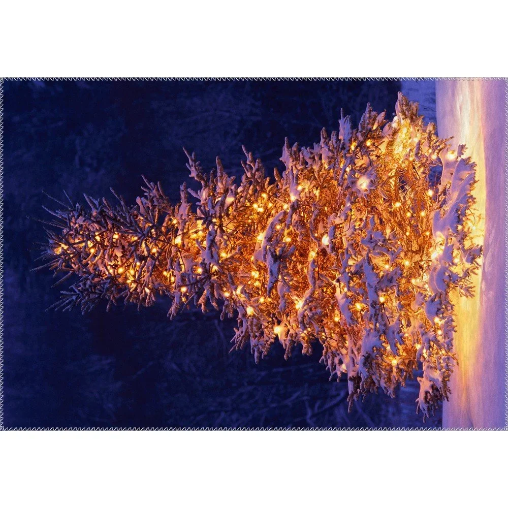 Koberec Vitaus Christmas Period Lit Up Tree Outside, 50 x 80 cm v:1320014