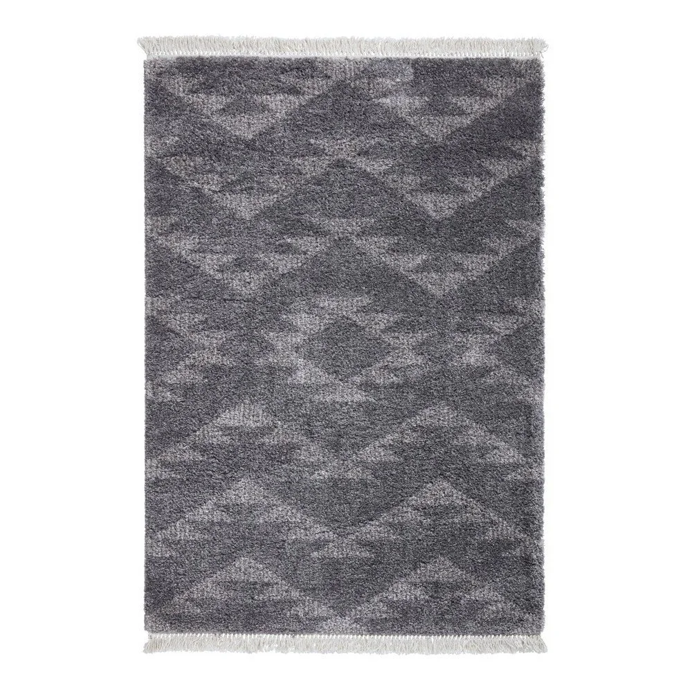 Šedý koberec Think Rugs Boho Duro Charcoal, 160 x 230 cm v:1172428
