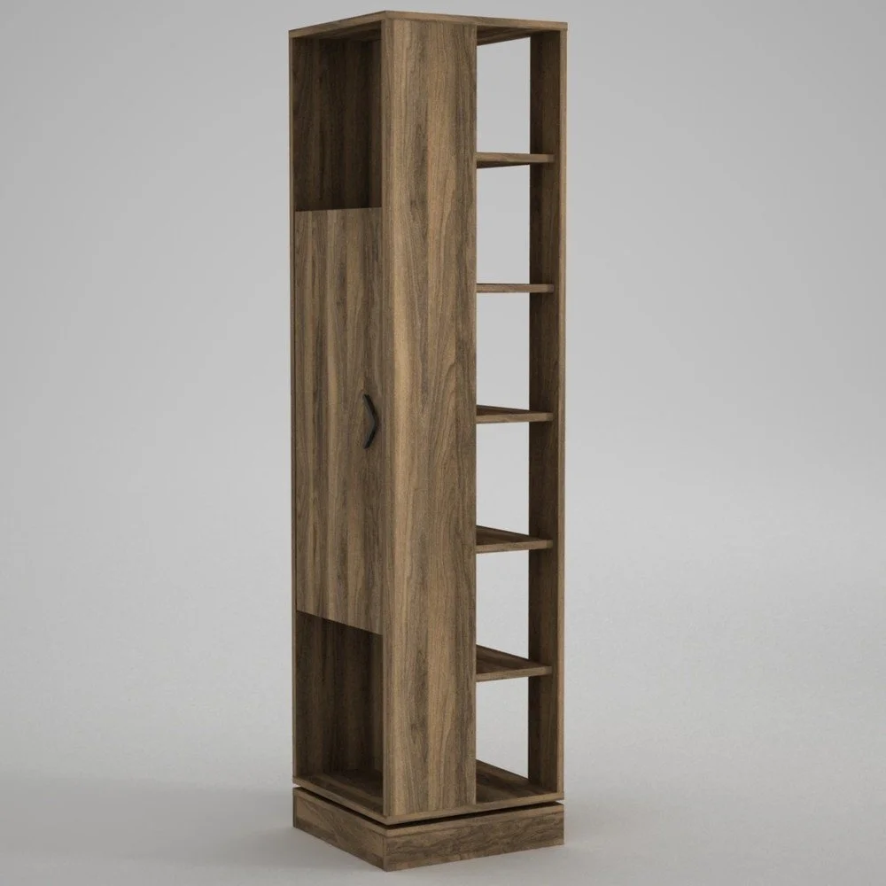 Vysoká skříňka s policemi Roll Walnut, výška 180 cm v:1228850
