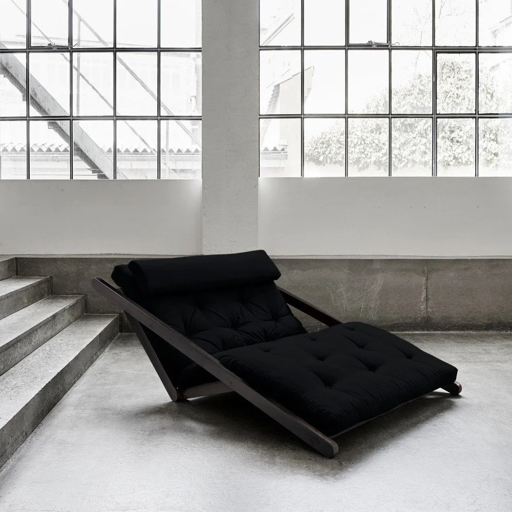 Dvoumístná variabilní lenoška Karup Figo Wenge/Black v:996800