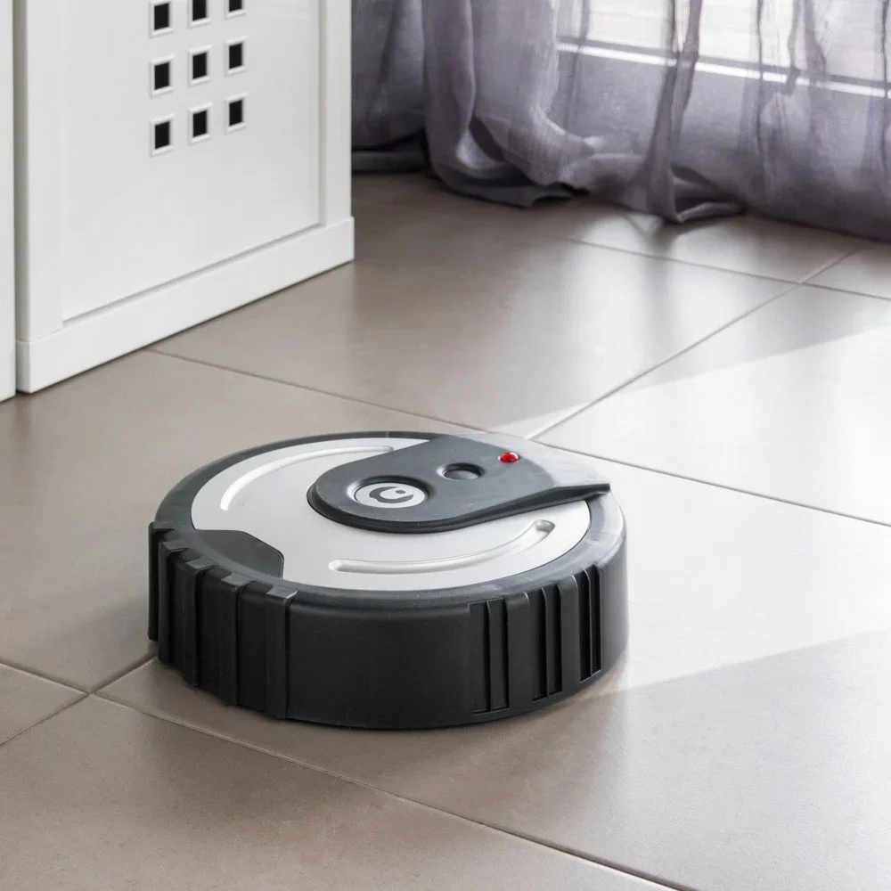 Černý robotický čistič podlah InnovaGoods Floor Cleaner v:1209332