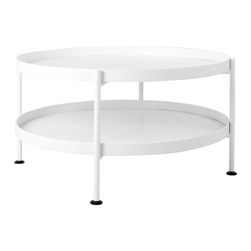 Bílý konferenční stolek Custom Form Hanna, ⌀ 60 cm v:1181876