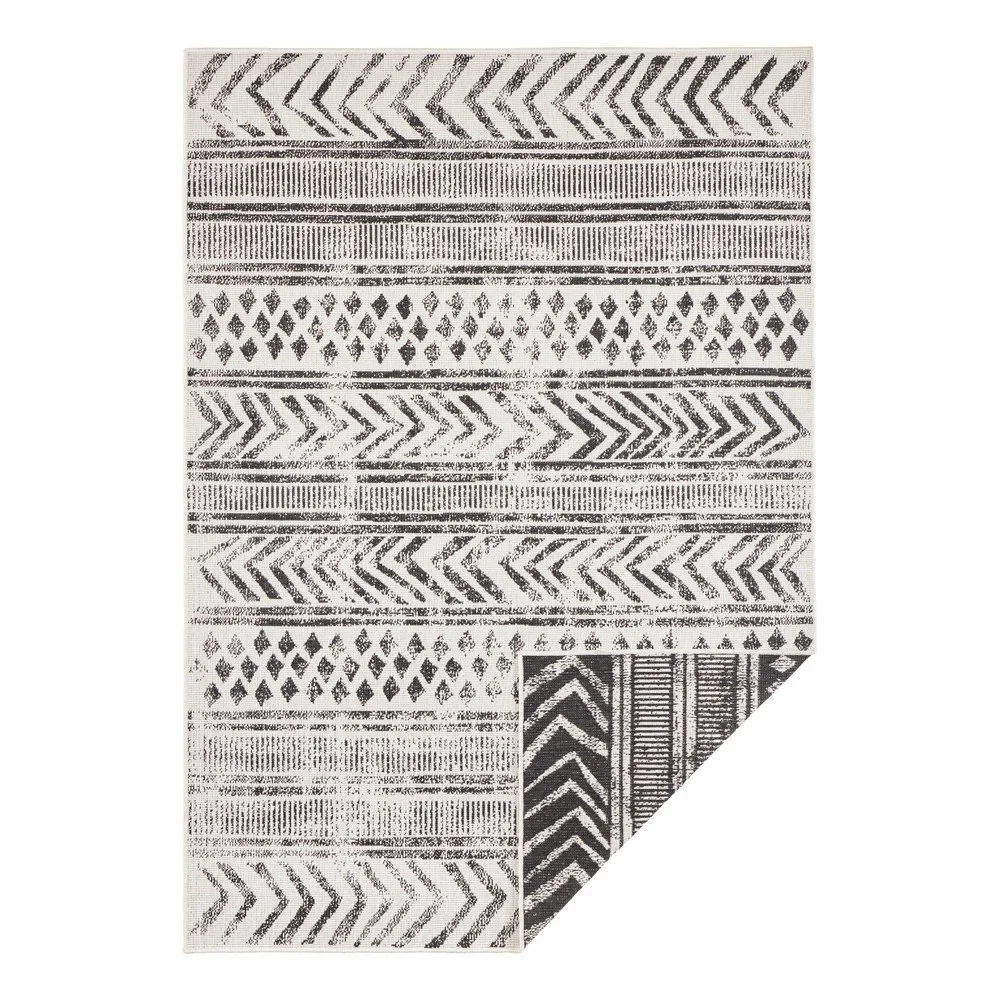Černo-krémový venkovní koberec NORTHRUGS Biri, 120 x 170 cm v:1337849