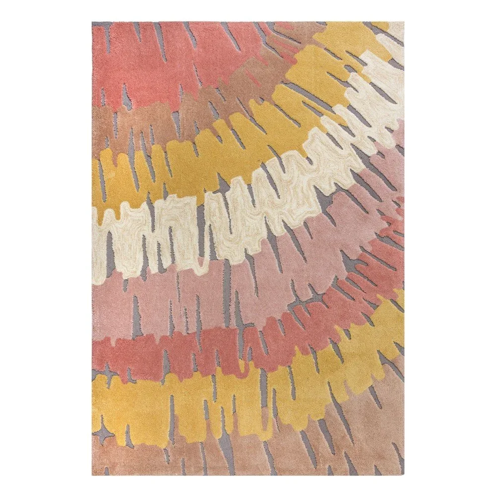 Růžovo-žlutý koberec Flair Rugs Woodgrain, 160 x 230 cm v:1399449