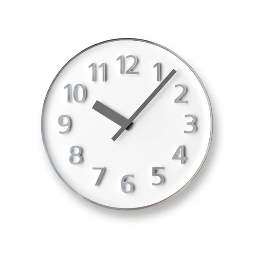 Bílé nástěnné hodiny Lemnos Clock Founder, ⌀ 30,4 cm v:864666