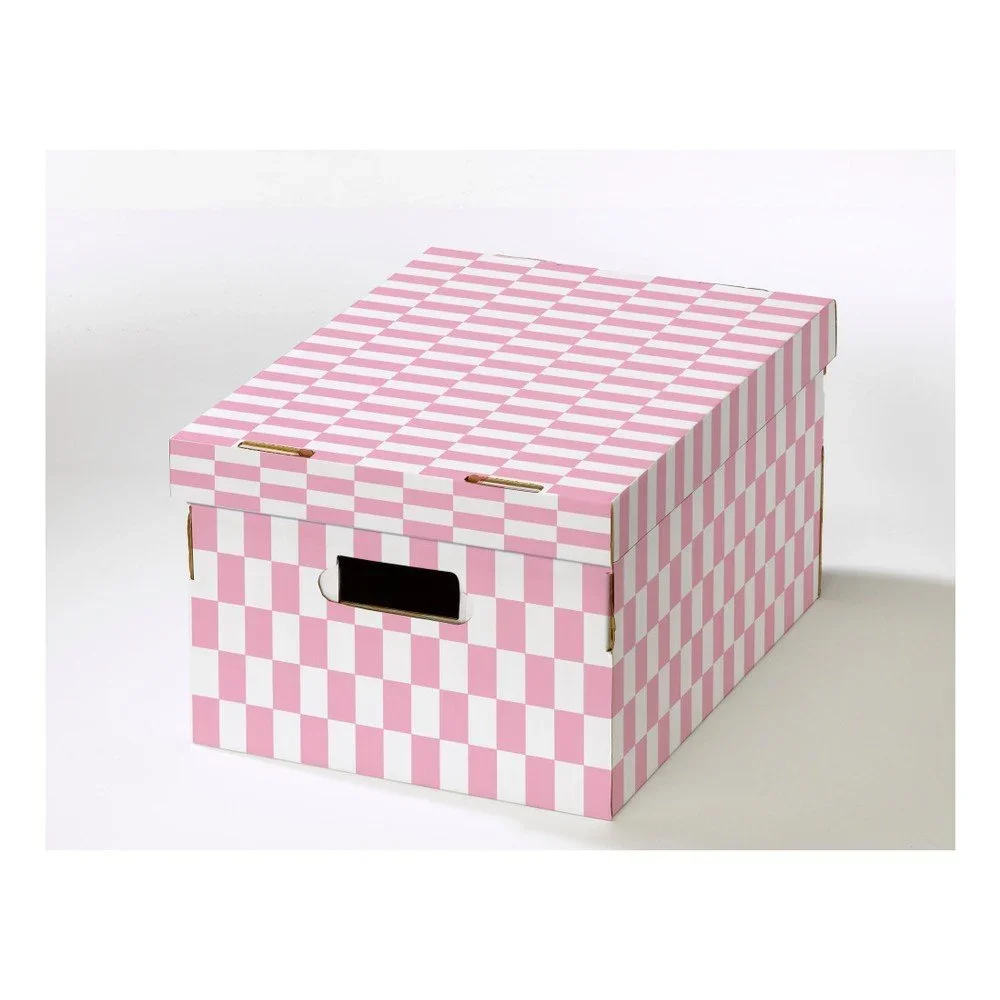 Sada 2 krabic s víkem z vlnité lepenky Compactor Teddy, 40 x 31 x 21 cm v:1082406
