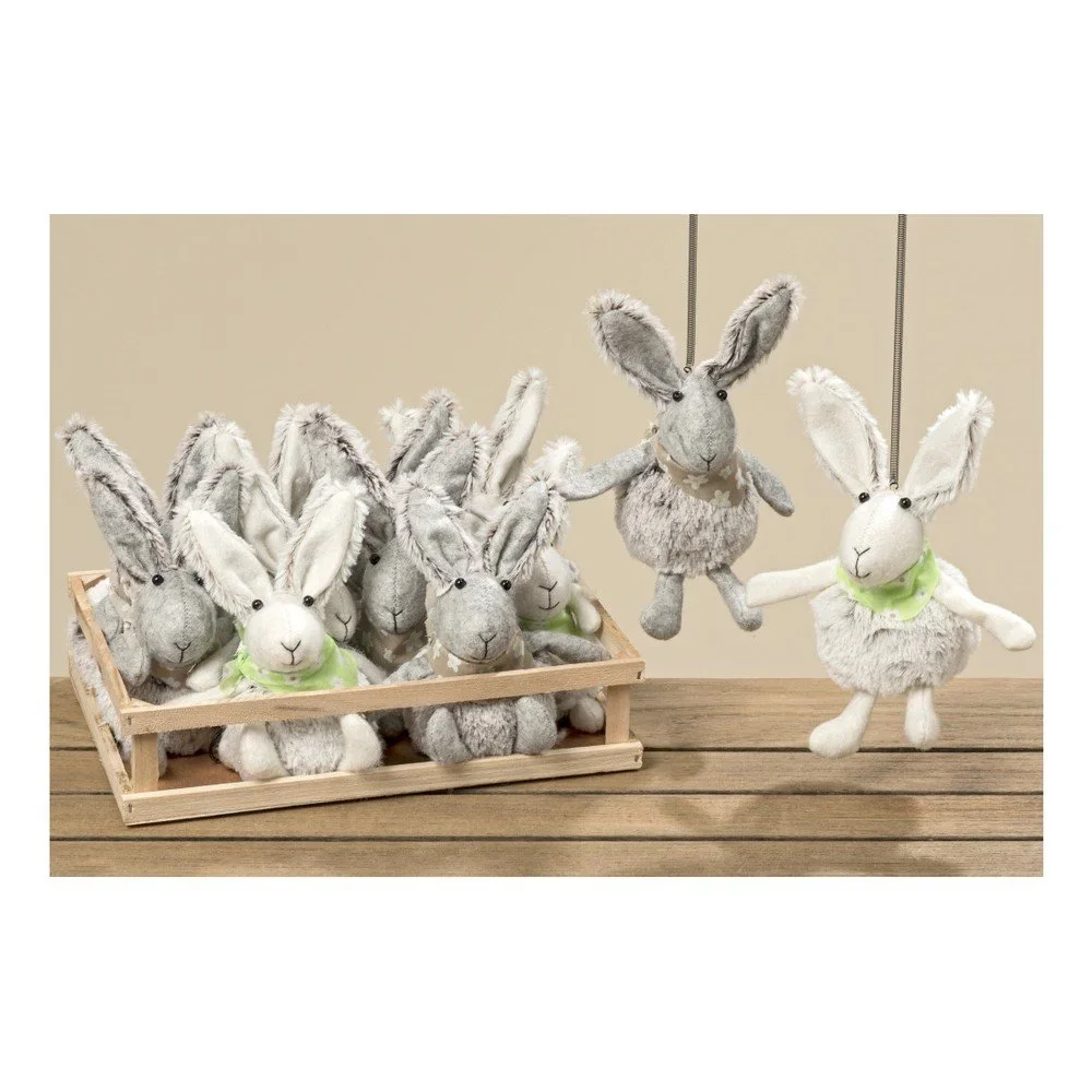 Sada 12 závěsných dekorací Boltze Bunny Vincent v:819086