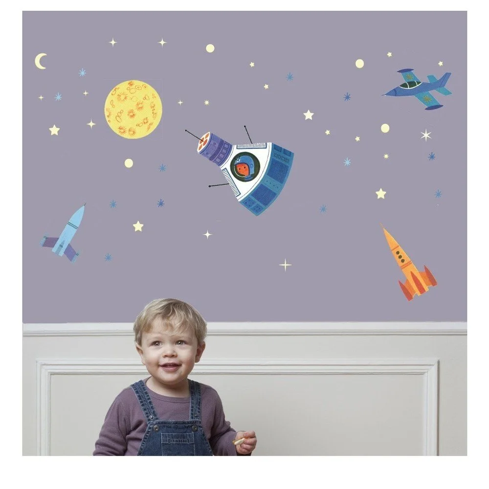 Svítící nástěnné samolepky Art For Kids Space v:826180