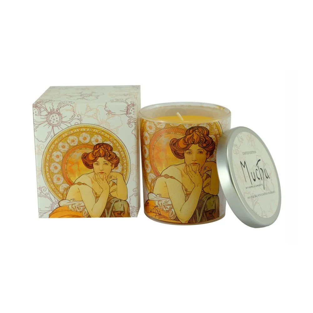 Svíčka ve skle s víčkem HOME ELEMENTS Mucha, 160 g v:1289332