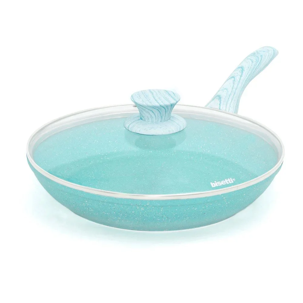 Modrá pánev s pokličkou Bisetti Miss Gourmet Padella, ø 28 cm v:1368573