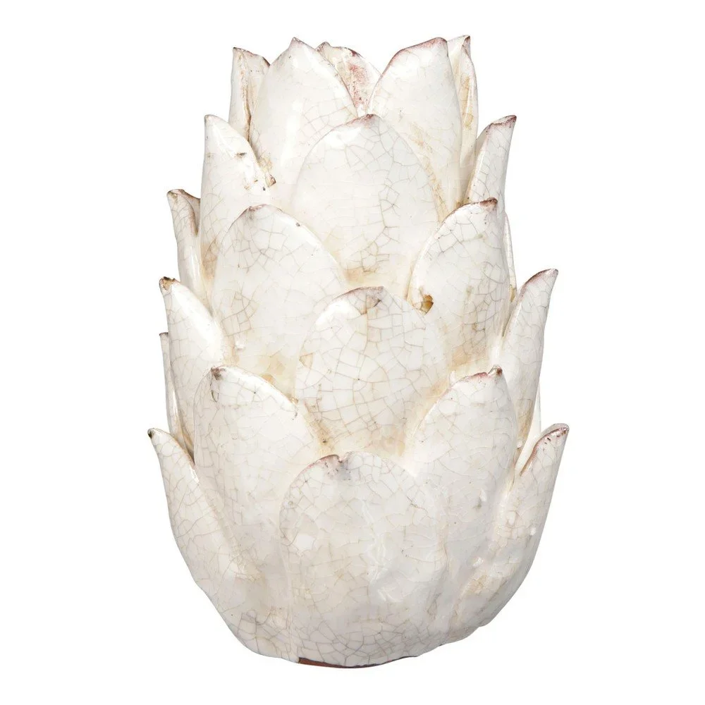 Bílá váza Côté Table Artichoke, 21 cm v:933784