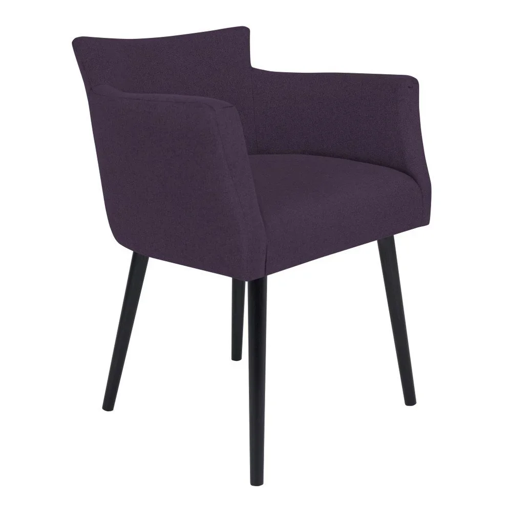 Tmavě fialová židle s područkami Windsor & Co Sofas Gemini v:1203830