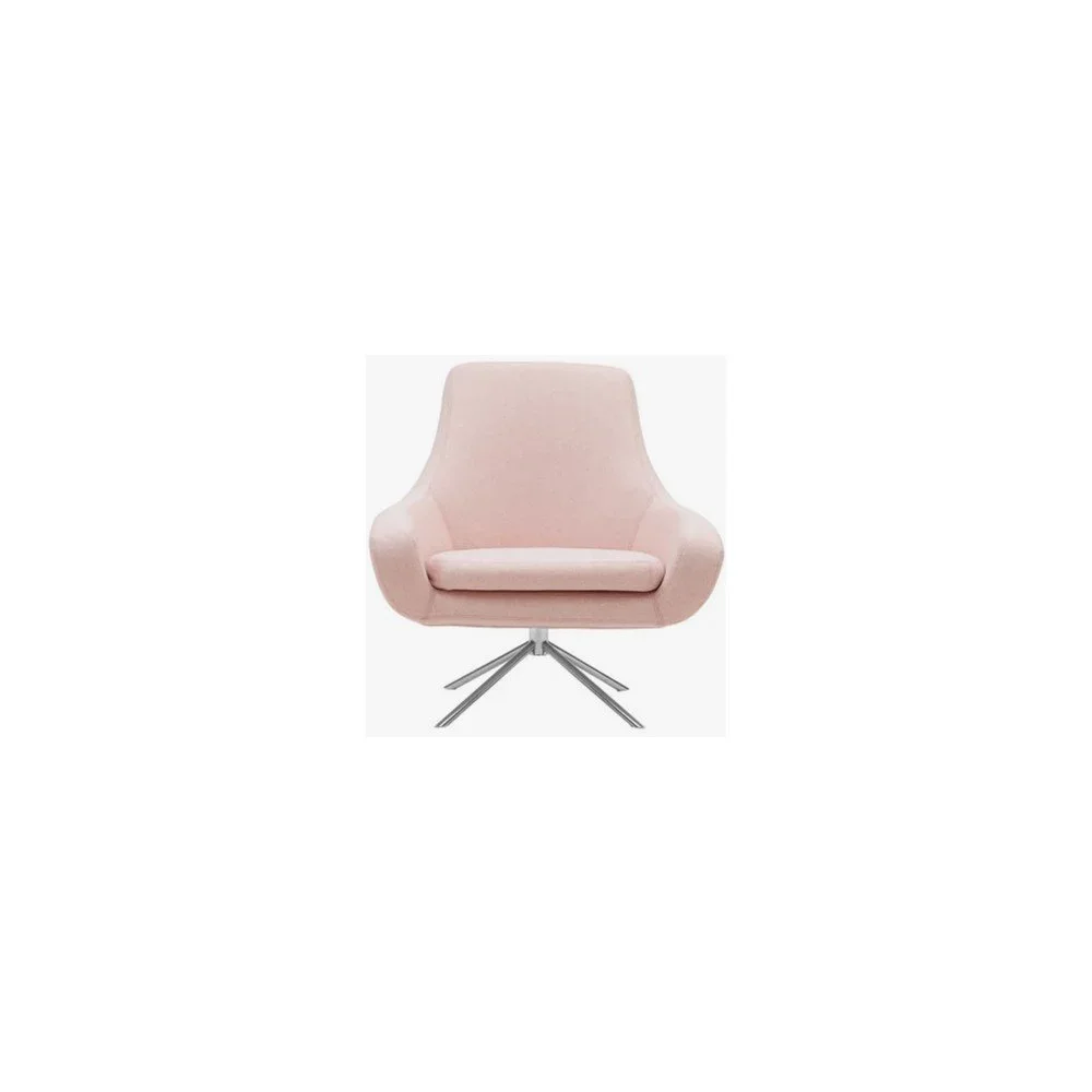 Světle růžové otočné křeslo Softline Noomi Swivel v:1373343