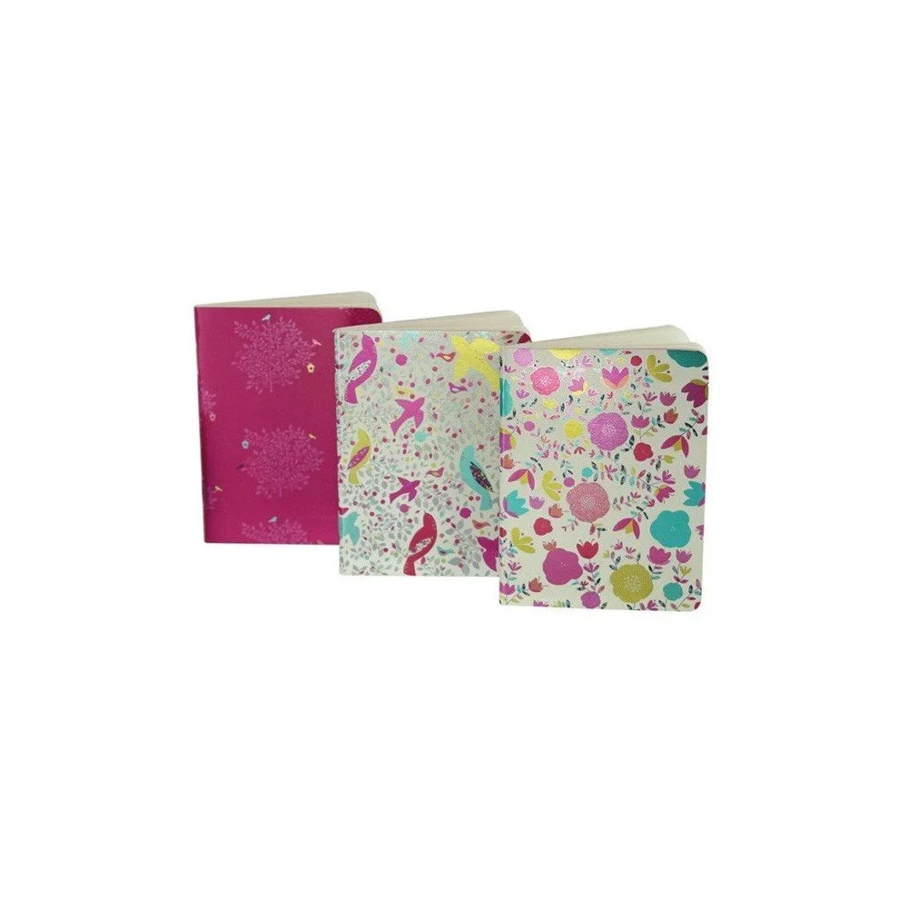 Sada 3 ks zápisníků Go Stationery Meadow Bird v:707768