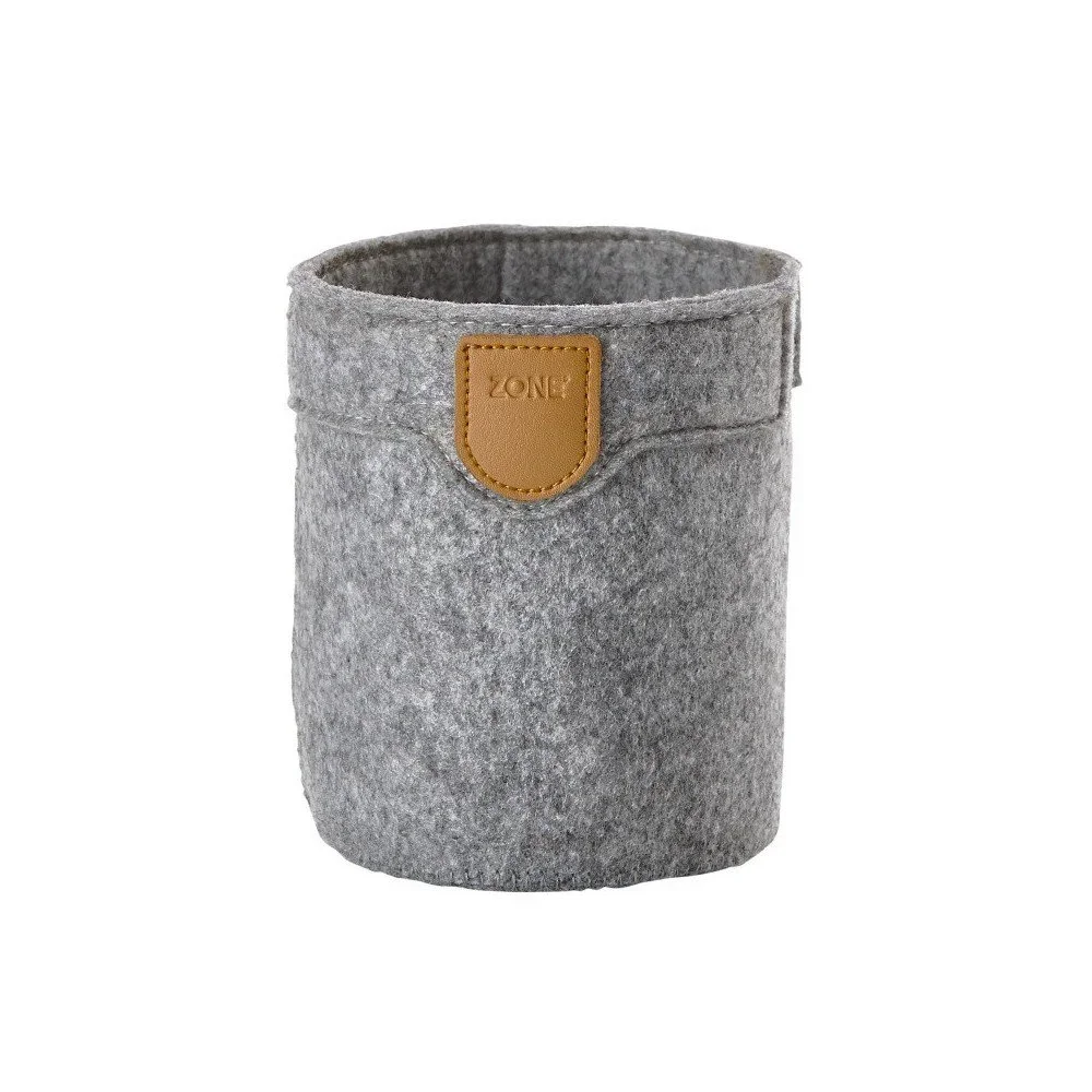 Šedý úložný košík Zone Comfy, 10 x 12 cm v:776100