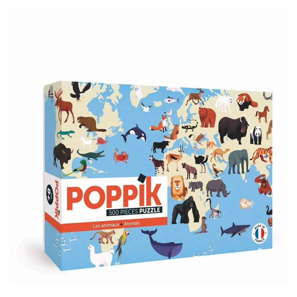 Samolepkové puzzle Poppik Zvířata, 500 dílků v:1380857
