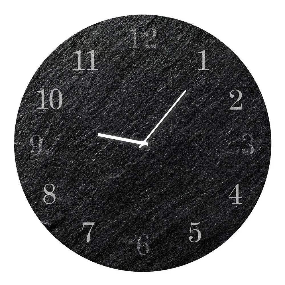 Nástěnné hodiny Styler Glassclock Carbon, ⌀ 30 cm v:1144816