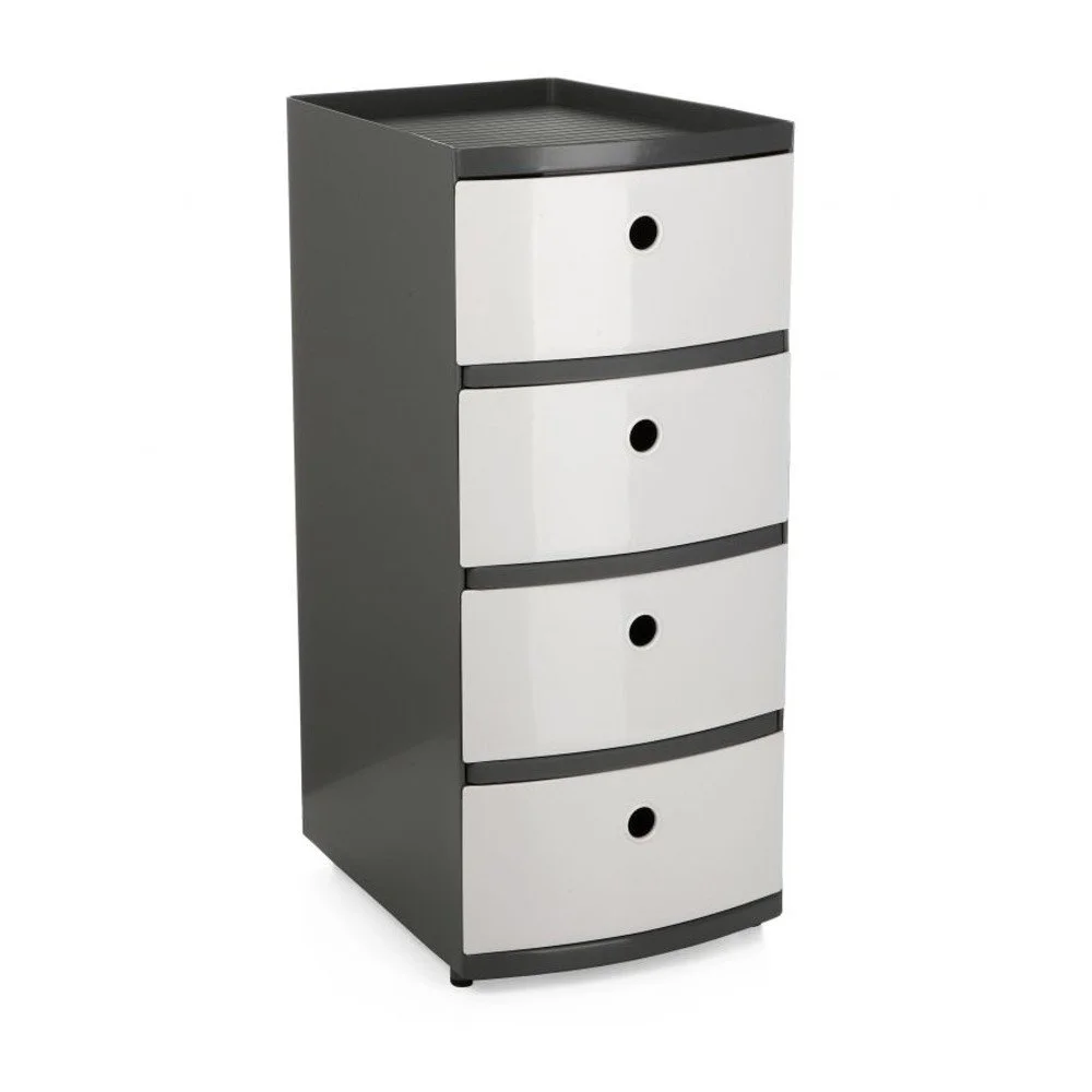 Šedá police se 4 šuplíky Ta-Tay Storage Tower Office v:1123236