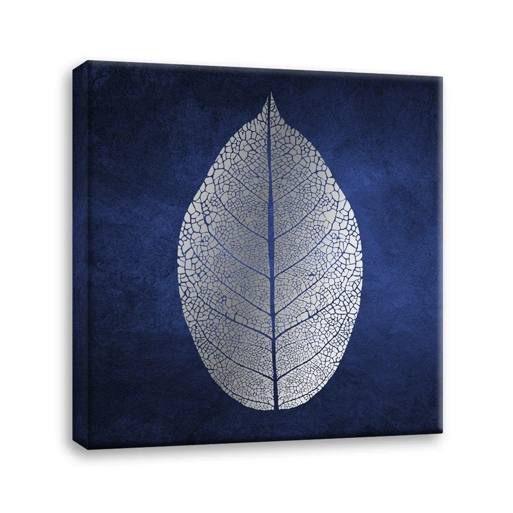 Obraz Styler Canvas Silver Uno White Leaf, 60 x 60 cm v:1175816