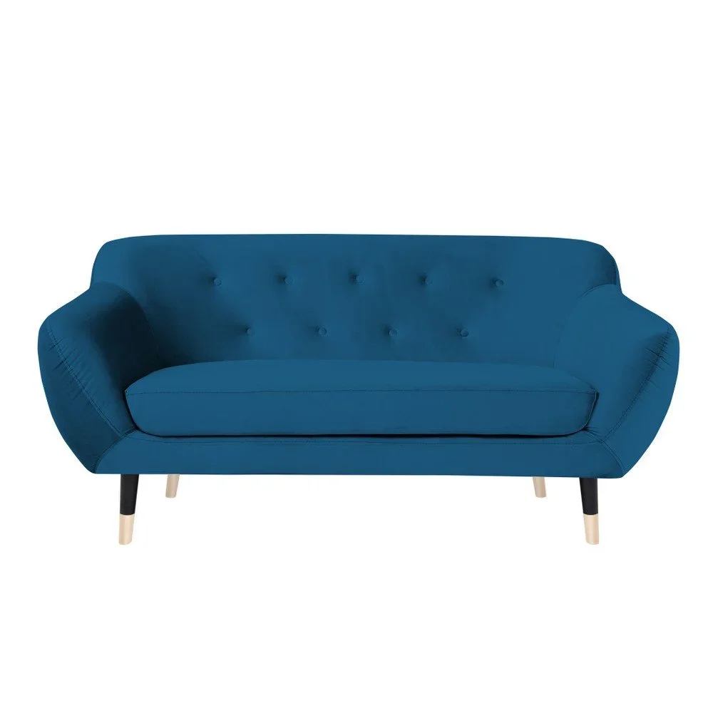 Modrá pohovka s černými nohami Mazzini Sofas Amelie, 158 cm v:983878