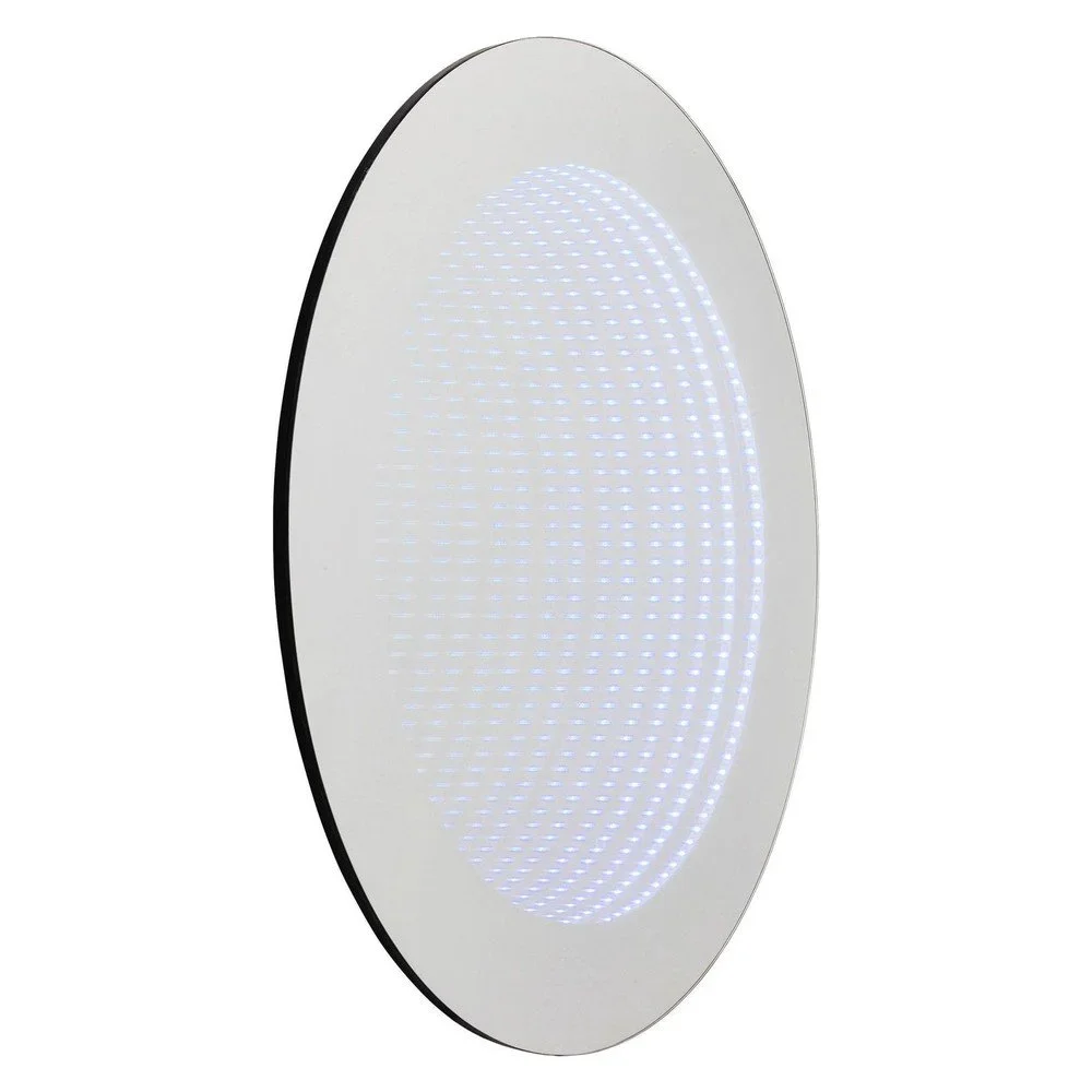 Nástěnné zrcadlo s LED světly Kare Design Infinity Colore, Ø 80 cm v:1092206