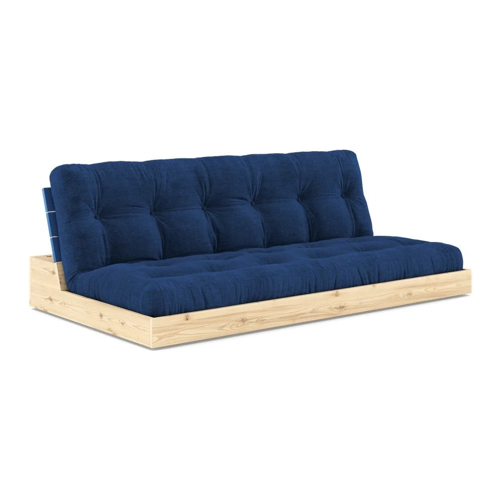 Modrá manšestrová rozkládací pohovka 196 cm Base – Karup Design v:1628944
