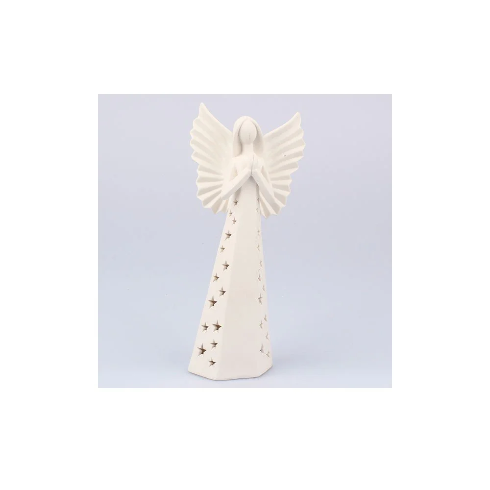 Bílý porcelánový anděl Dakls v:699802