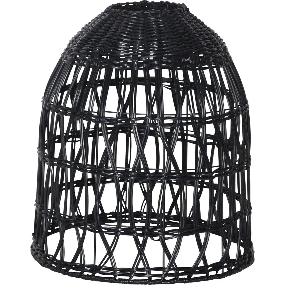 Černé stínidlo ø 30 cm Knute – Star Trading v:1582204