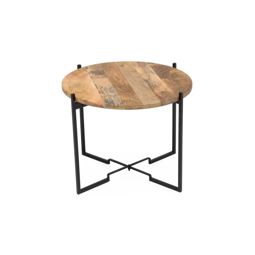 Konferenční stolek s železnou konstrukcí WOOX LIVING Fera, ⌀ 53 cm v:1269534