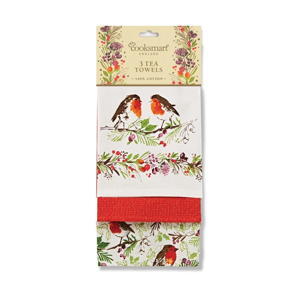 Utěrky Cooksmart England Winter Chorus, 3ks v:717004