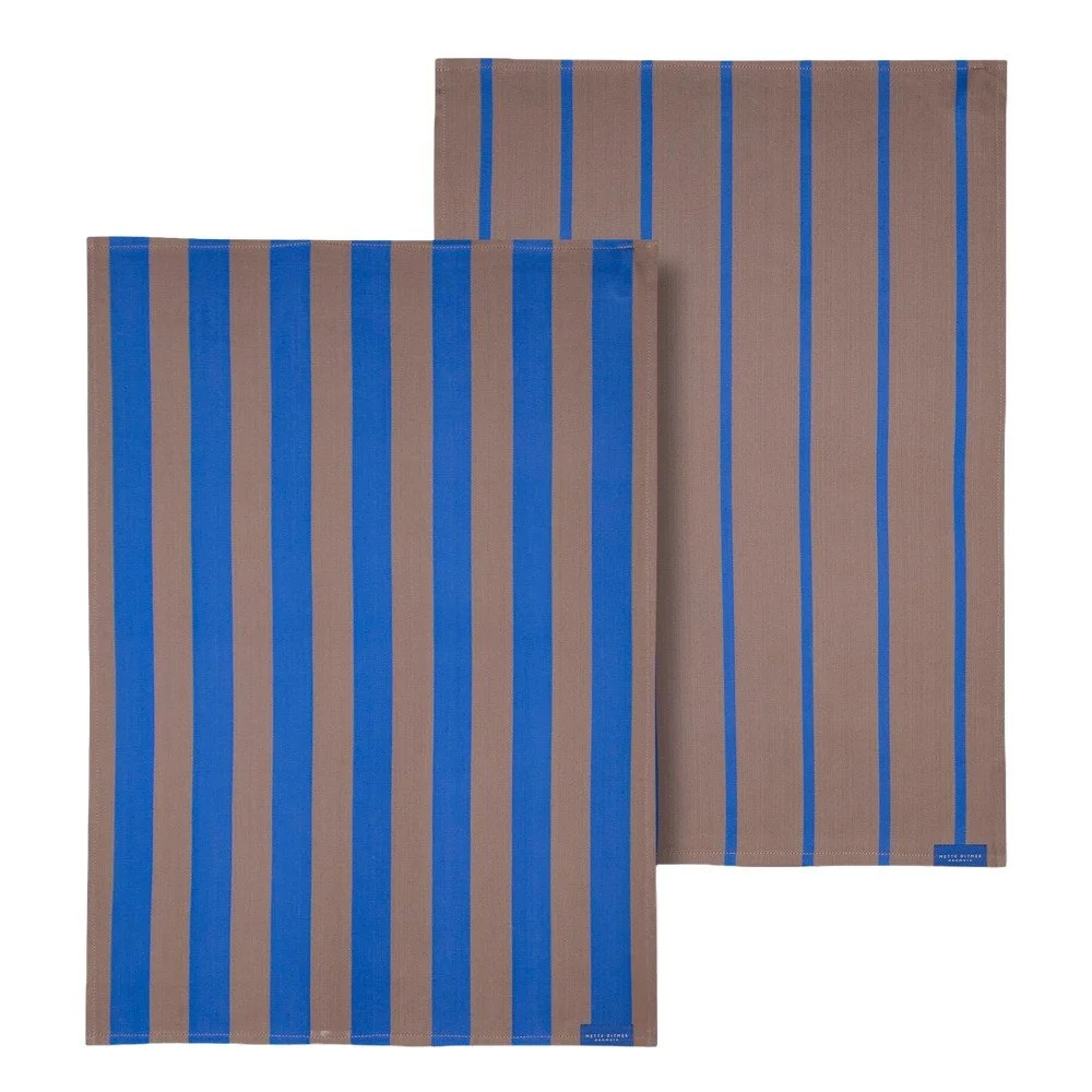 Bavlněné utěrky v sadě 2 ks 50x70 cm Stripes – Mette Ditmer Denmark v:1615638
