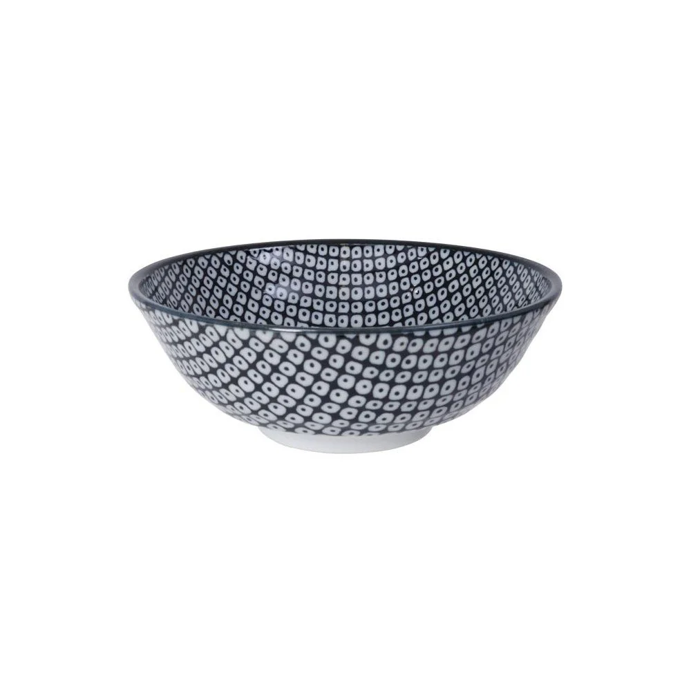 Černo-bílá miska Tokyo Design Studio Nippon Raindrop, ø 21 cm v:1238372