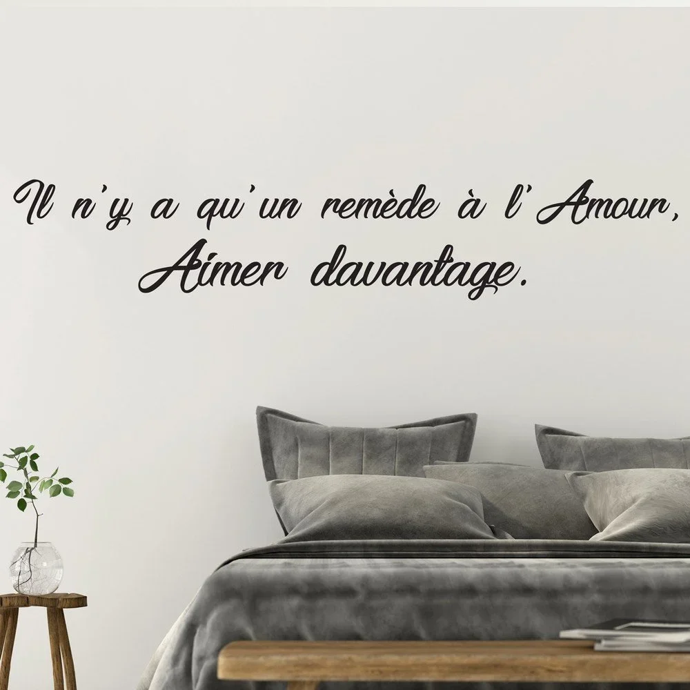Černá samolepka Ambiance Quote Le Remede v:984312