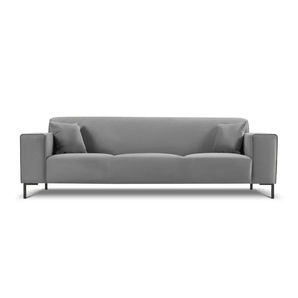 Světle šedá sametová pohovka Cosmopolitan Design Siena v:1412205