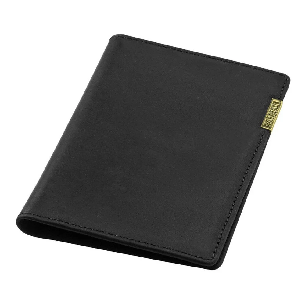 Černá kožená dokladovka Balmain v:760040