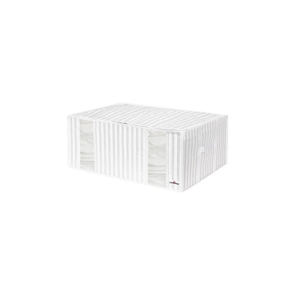 Bílo-šedý vakuový box Compactor Stripes, šířka 50 cm v:1095650 Bílo-šedý vakuový box Compactor Stripes, šířka 50 cm v:1095650