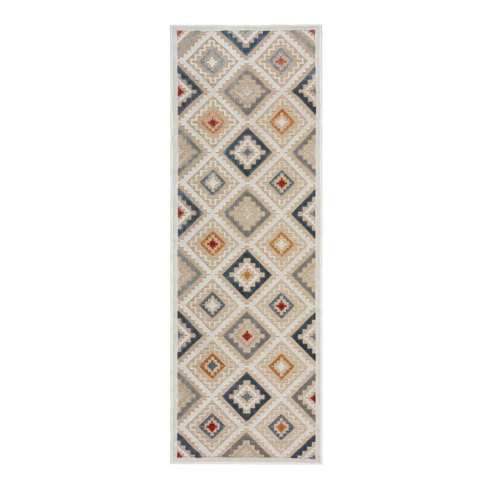 Krémový venkovní běhoun 80x230 cm Zion Natural – Flair Rugs v:1726174