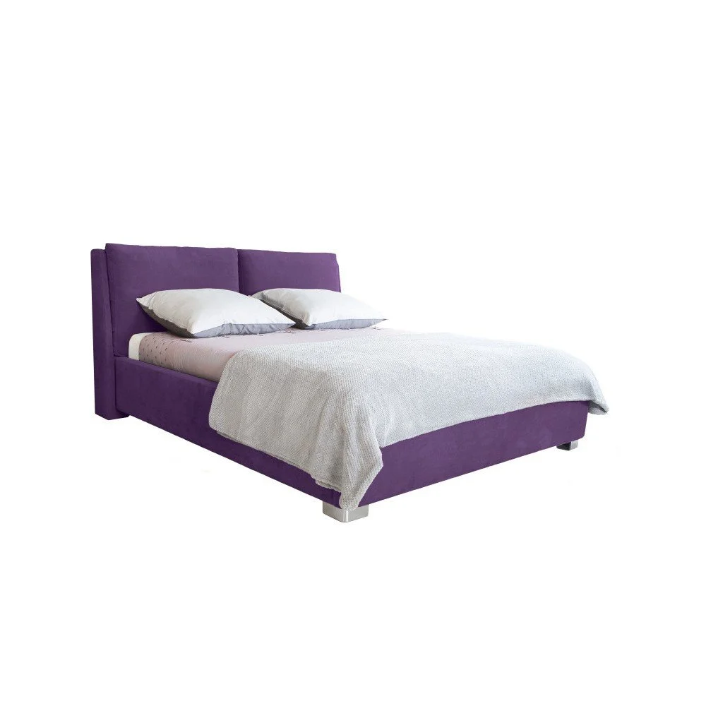 Fialová dvoulůžková postel Mazzini Beds Vicky, 180 x 200 cm v:932070