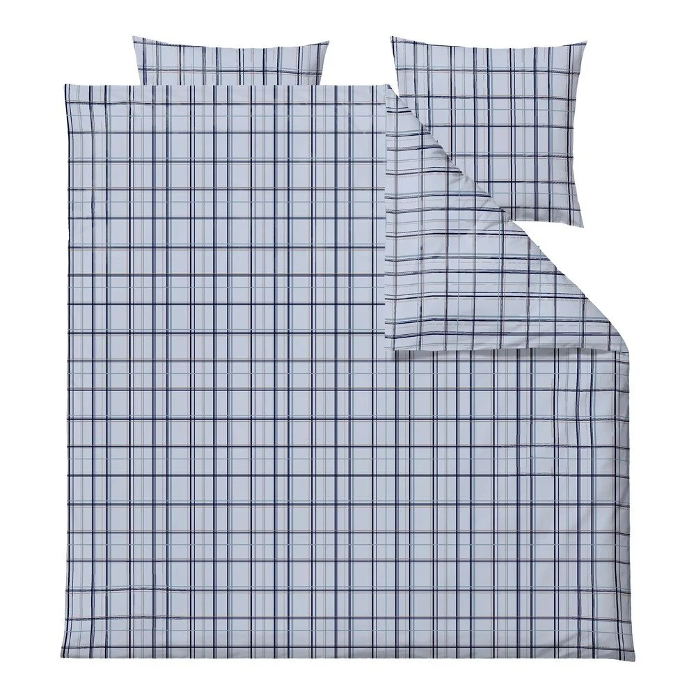Modré prodloužené povlečení na dvoulůžko z bio bavlny 200x220 cm Define – Södahl v:1512354